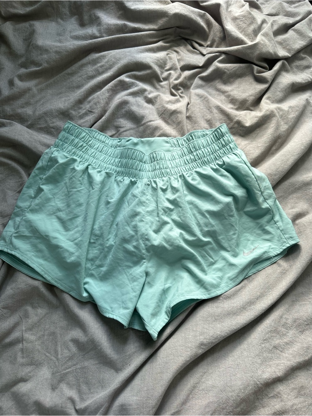 Nike Women's Dri Fit Mint Green Athletic Shorts